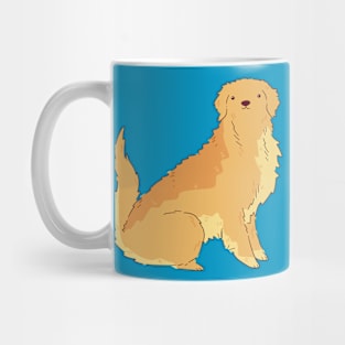 Fluffy Golden Retriever Mug